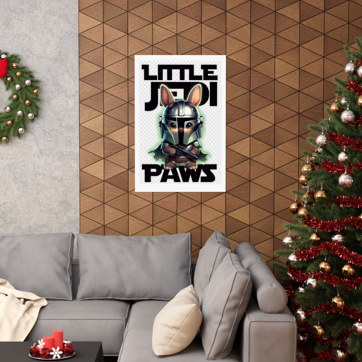 Little Jedi Paws Matte Poster