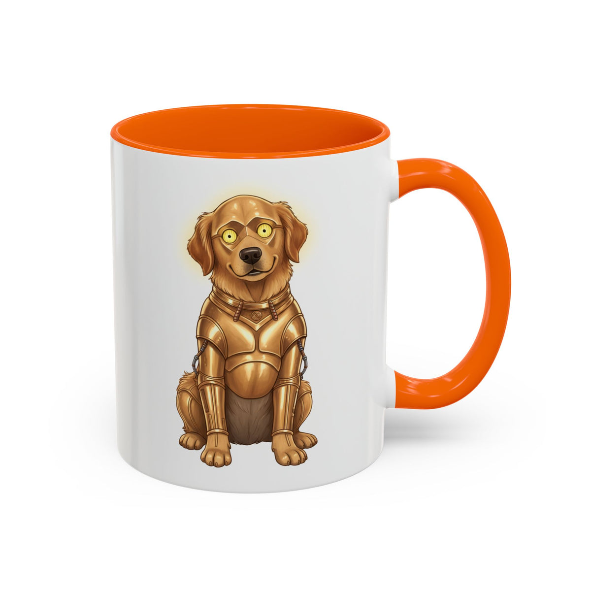 Golden Retriever as C-3PO Mug — Cute Star Wars Droid Dog Coffee Cup (11/15oz)