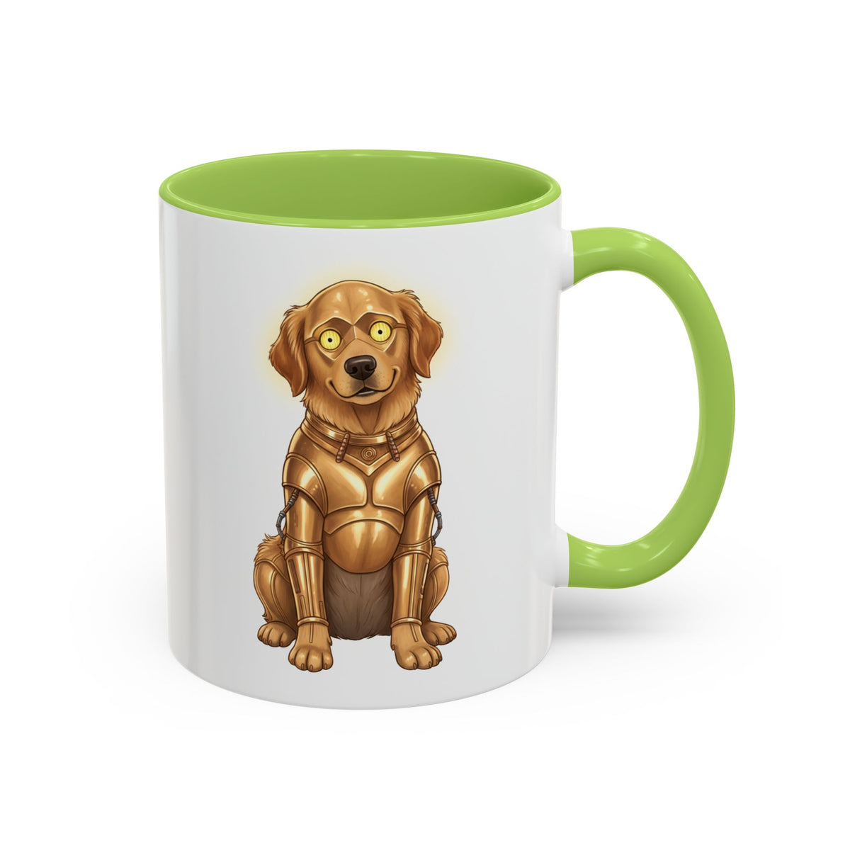 Golden Retriever as C-3PO Mug — Cute Star Wars Droid Dog Coffee Cup (11/15oz)
