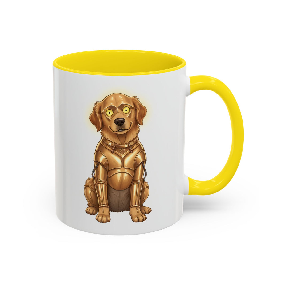 Golden Retriever as C-3PO Mug — Cute Star Wars Droid Dog Coffee Cup (11/15oz)