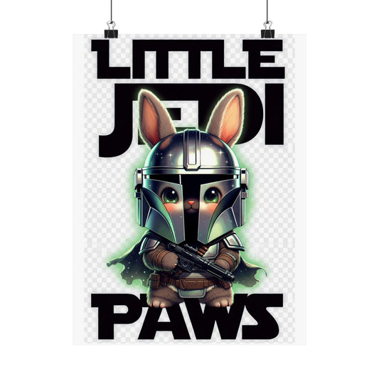 Little Jedi Paws Matte Poster