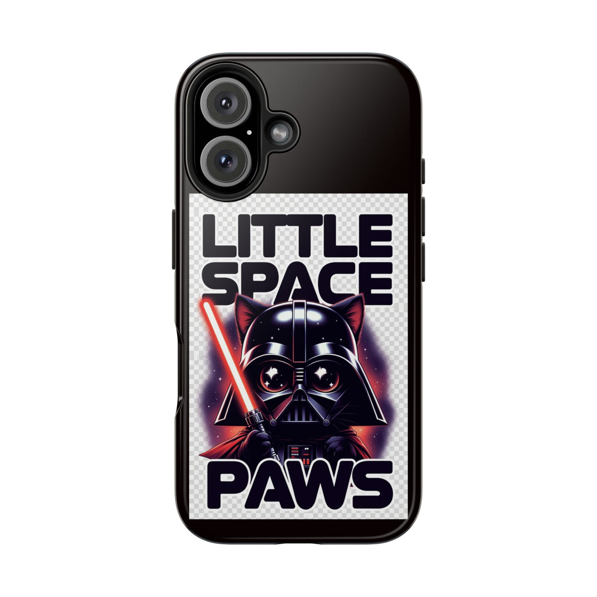 Little Space Paws Phone Case — Cute Darth Vader Cat Graphic Tough Phone Case