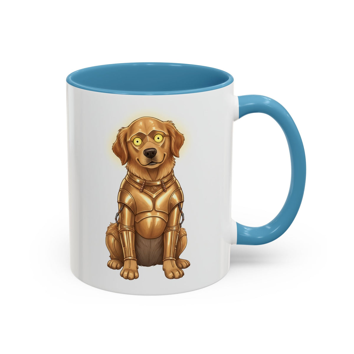 Golden Retriever as C-3PO Mug — Cute Star Wars Droid Dog Coffee Cup (11/15oz)