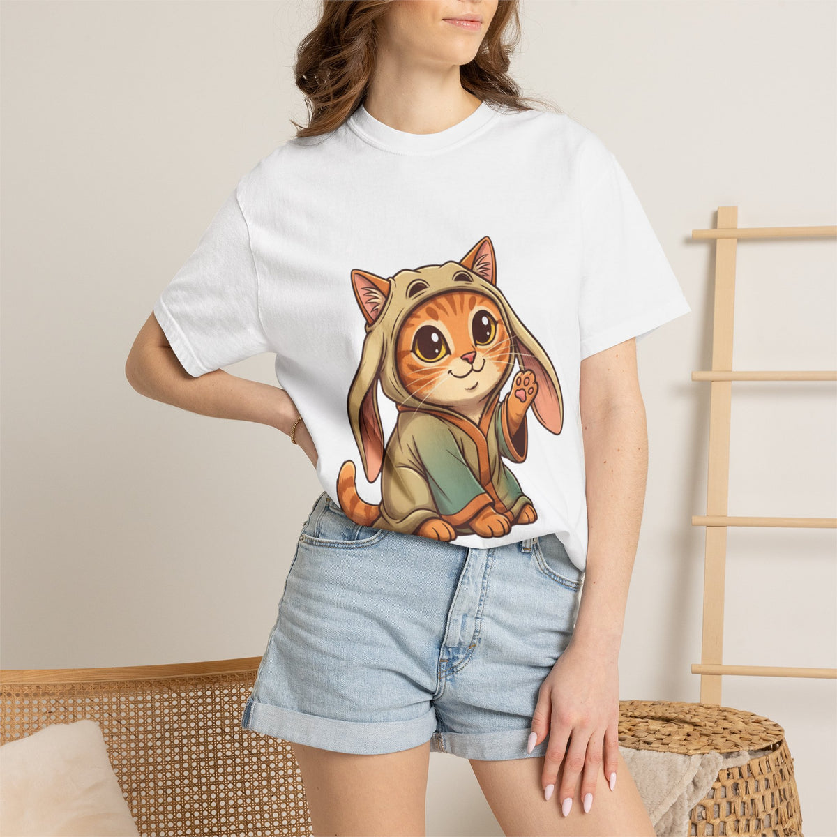 Jar Jar Cat T-Shirt — Funny Orange Tabby Star Wars Parody Tee