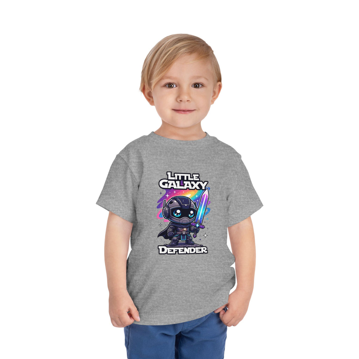 Toddler Tee - Little Galaxy Defender Cute Space Warrior Shirt