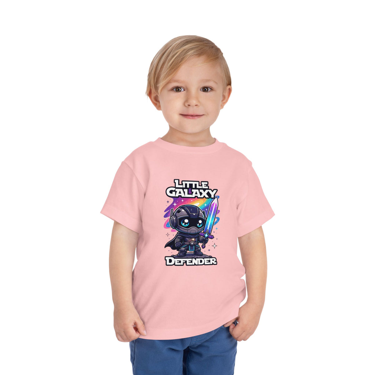 Toddler Tee - Little Galaxy Defender Cute Space Warrior Shirt