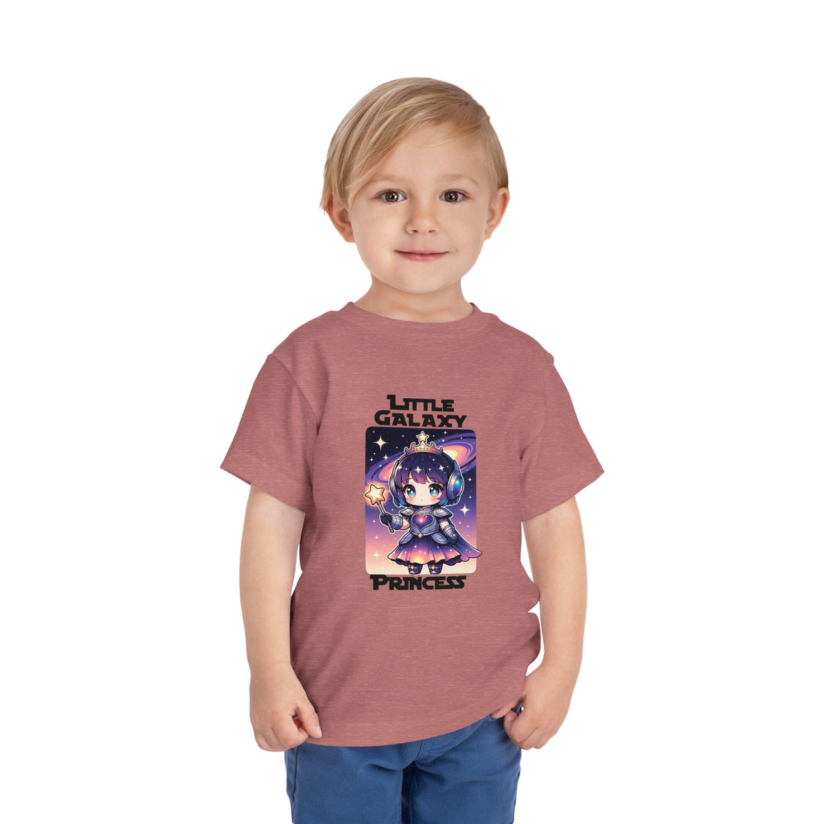 Toddler Tee — "Little Galaxy Princess" Cute Space Anime Kid Shirt