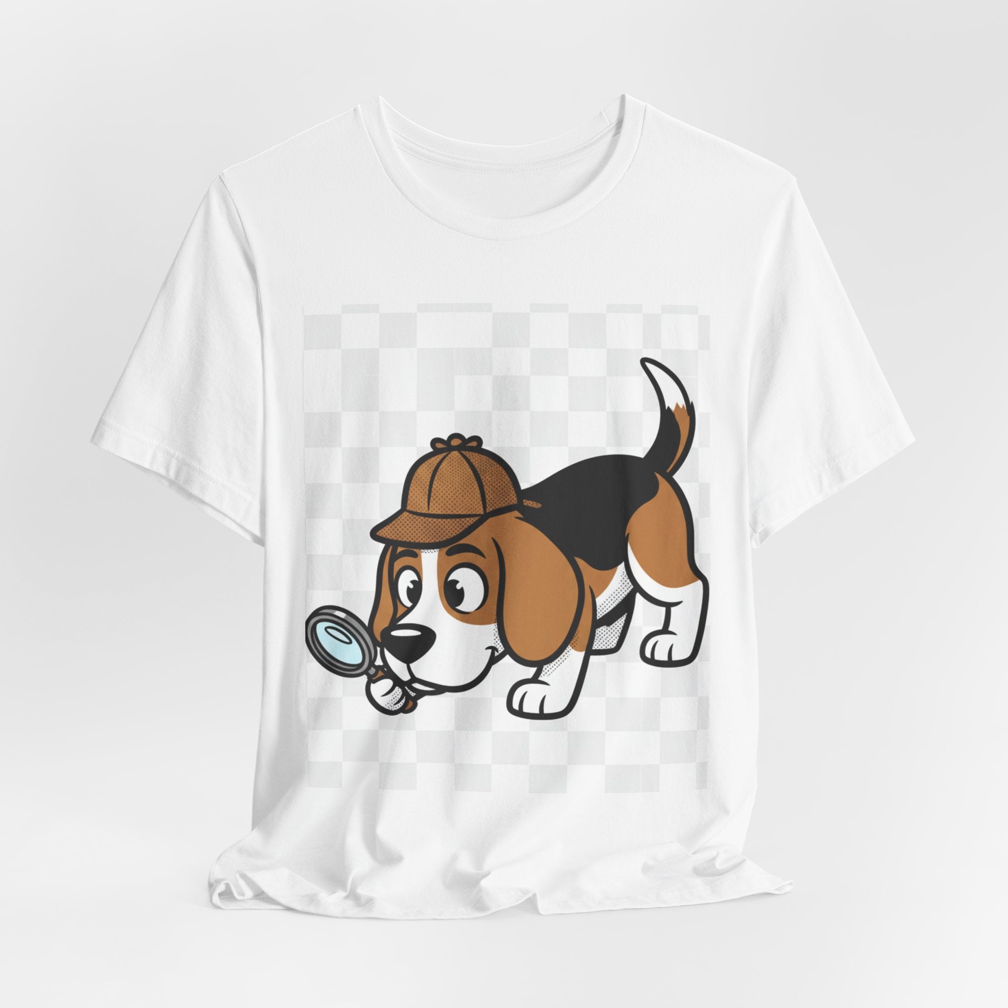 Beagle Detective T-Shirt – Whimsical Noir Dog Tee | Funny Detective Pup Shirt