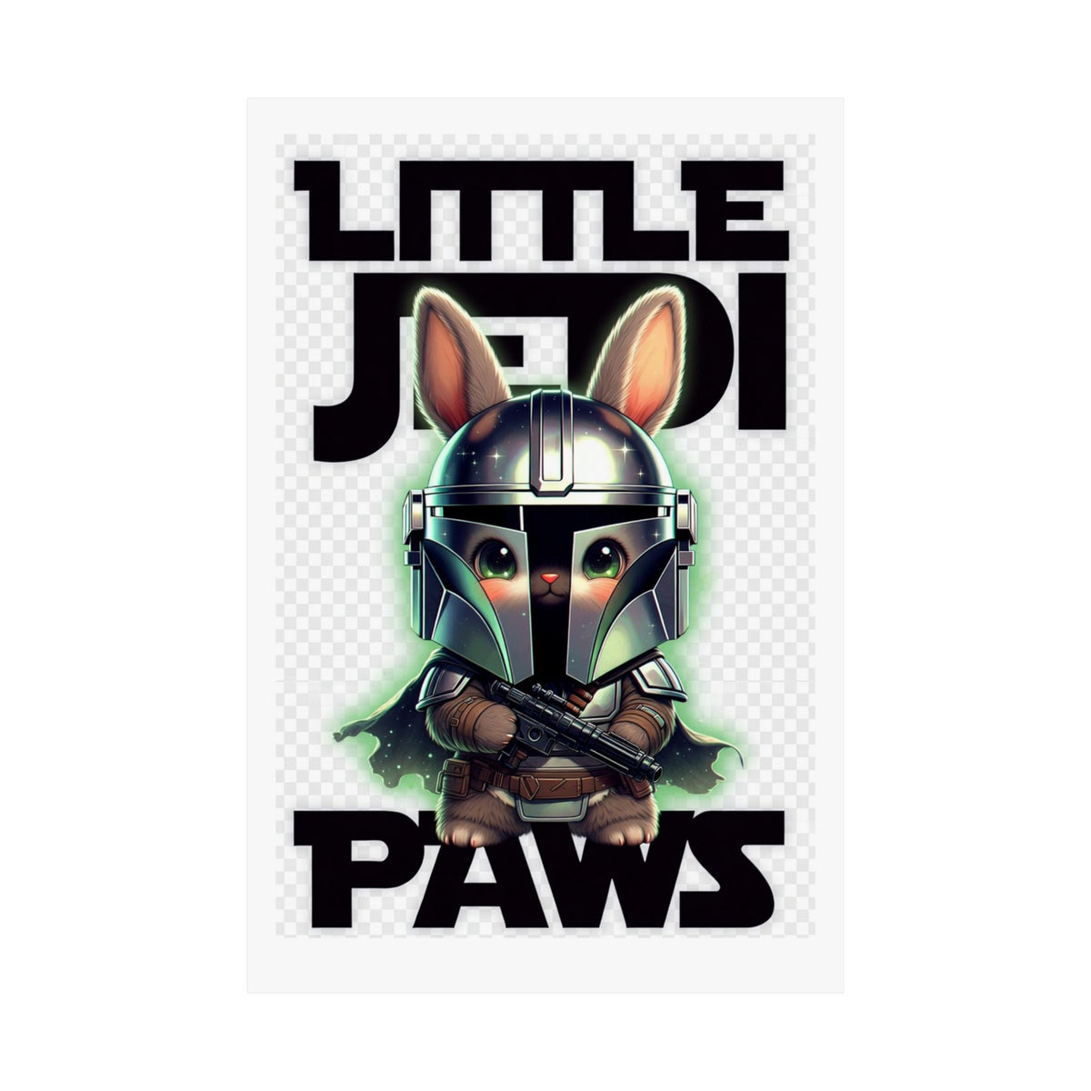 Little Jedi Paws Matte Poster