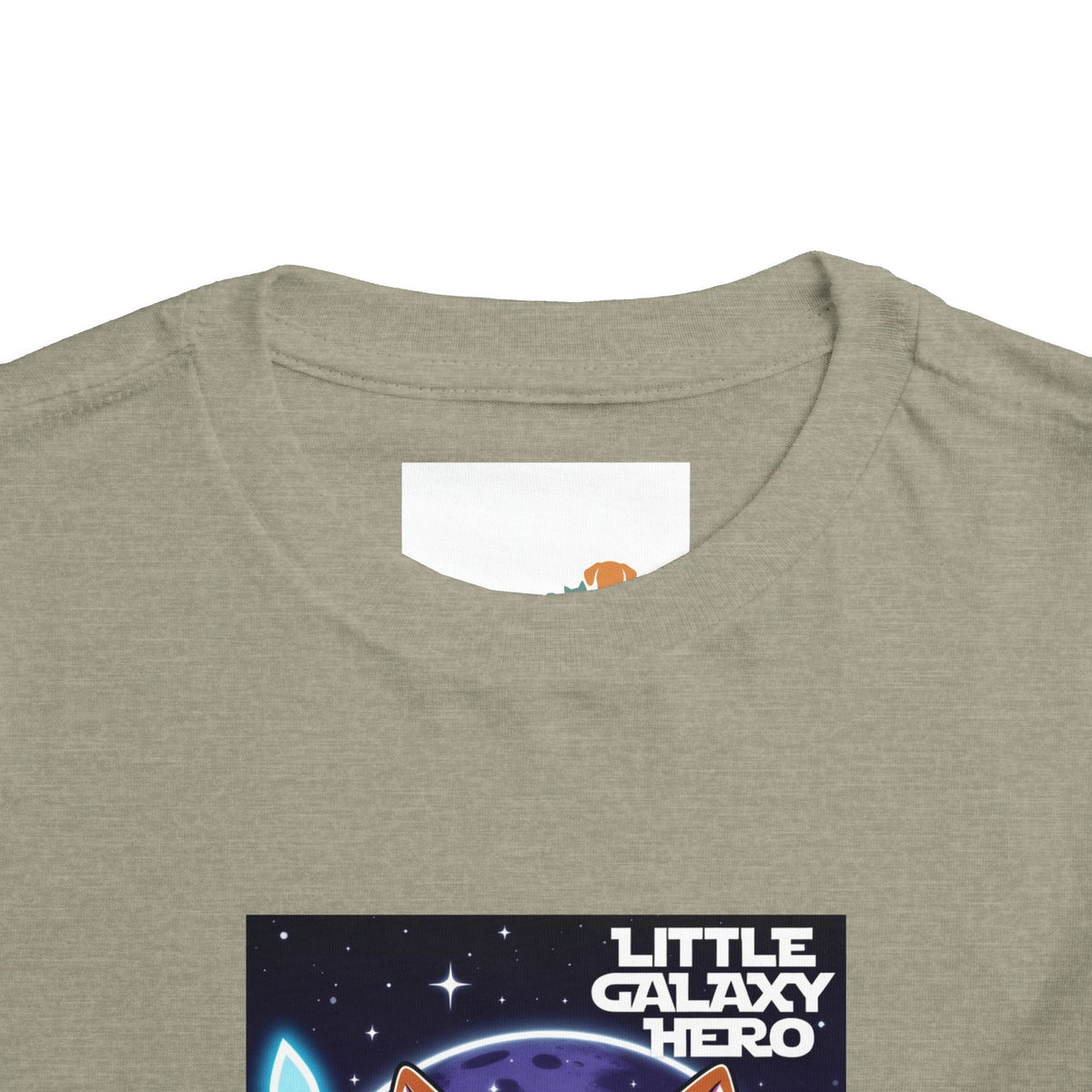 Little Galaxy Hero Toddler Tee — Cute Space Cat with Light Sword