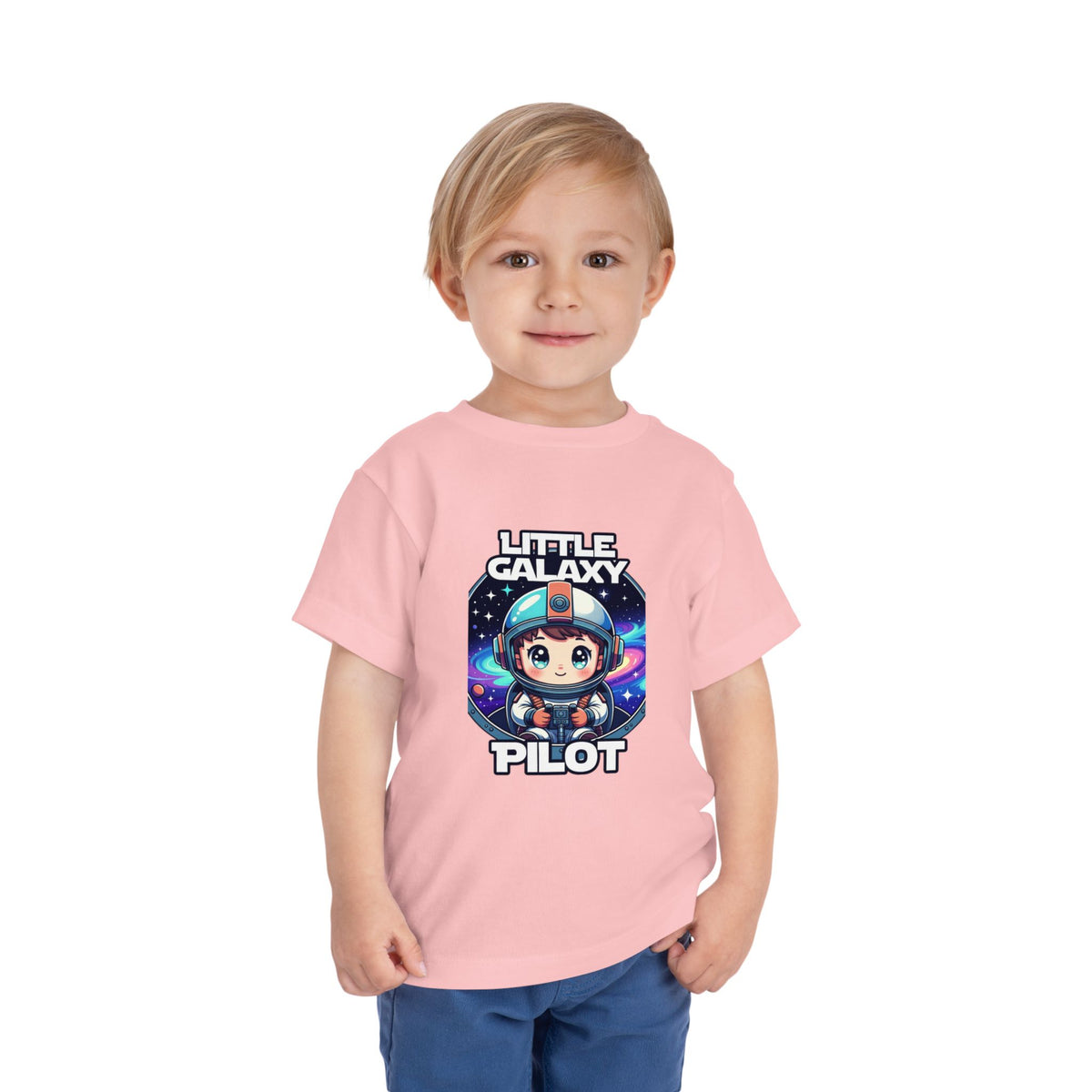 Little Galaxy Pilot Toddler Tee — Cute Space Astronaut Kids Shirt