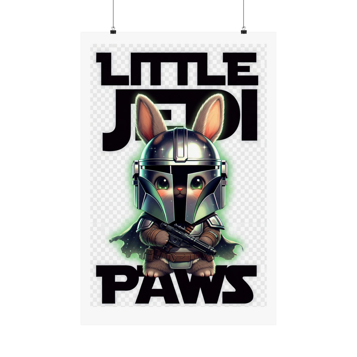Little Jedi Paws Matte Poster