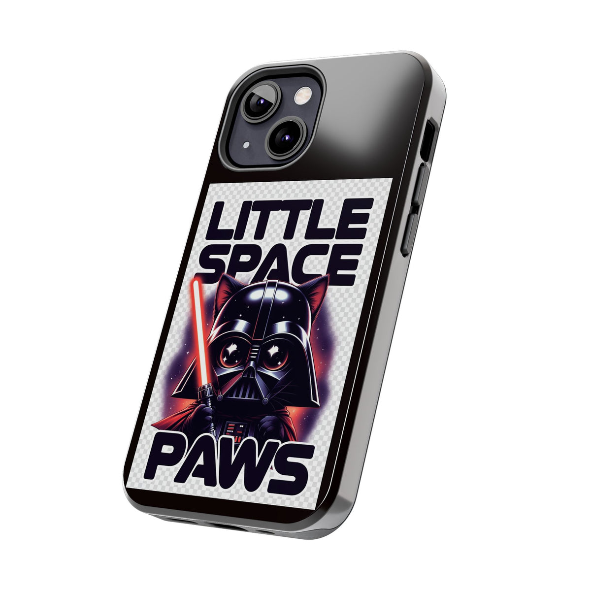 Little Space Paws Phone Case — Cute Darth Vader Cat Graphic Tough Phone Case