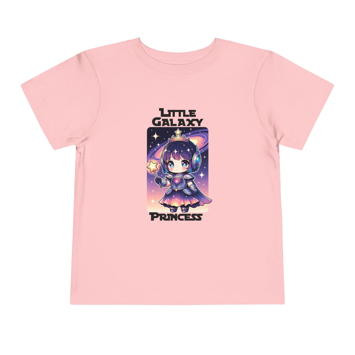 Toddler Tee — "Little Galaxy Princess" Cute Space Anime Kid Shirt
