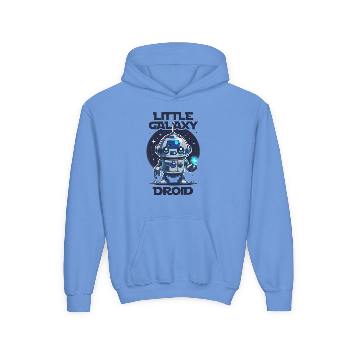 Little Galaxy Droid Youth Hoodie – Kids Cute Robot Space Hooded Sweatshirt