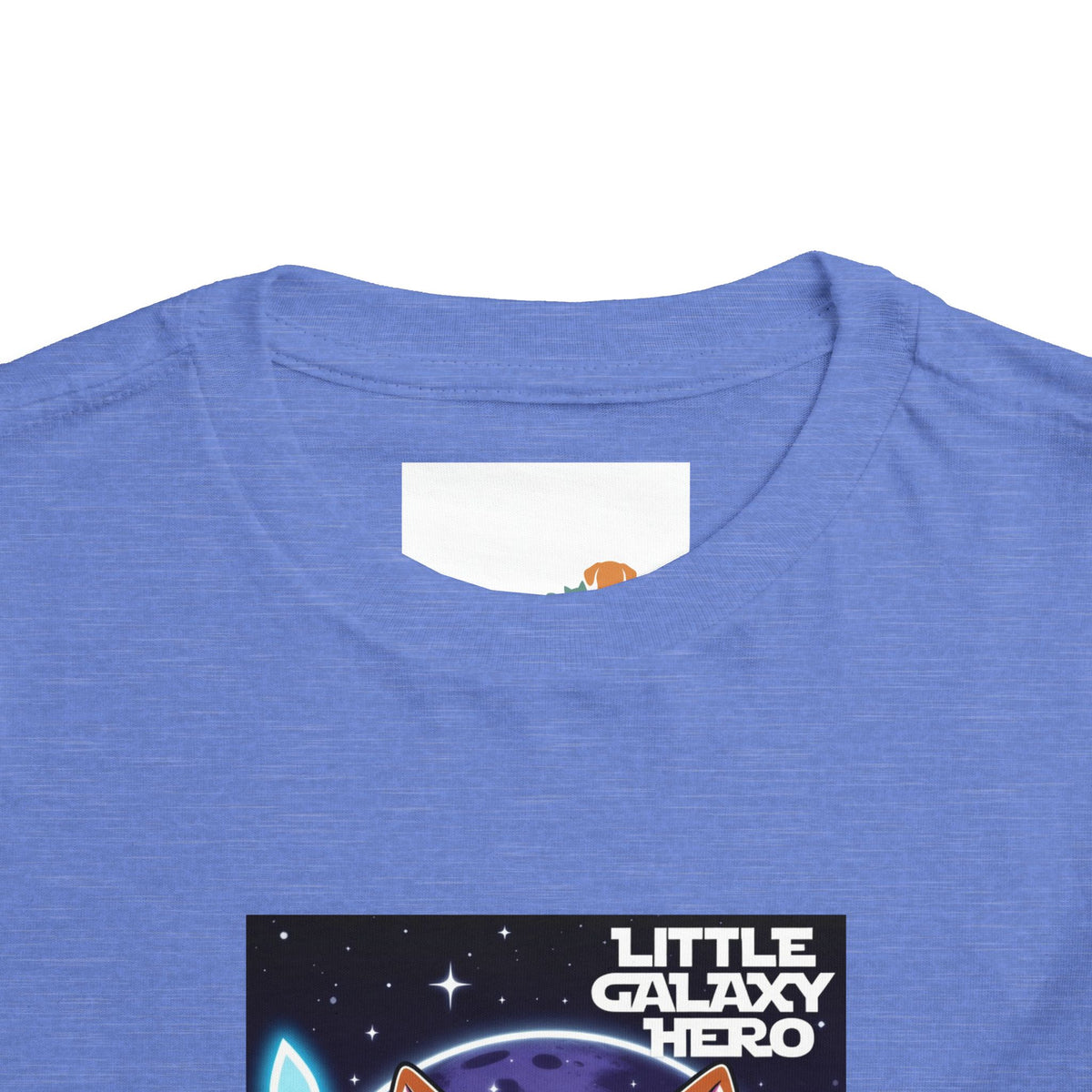 Little Galaxy Hero Toddler Tee — Cute Space Cat with Light Sword