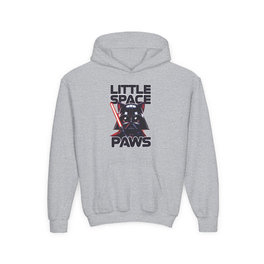 Little Jedi Paws Youth Hoodie – Kids Star Wars-Inspired Cat Graphic Hooded Sweatshirt