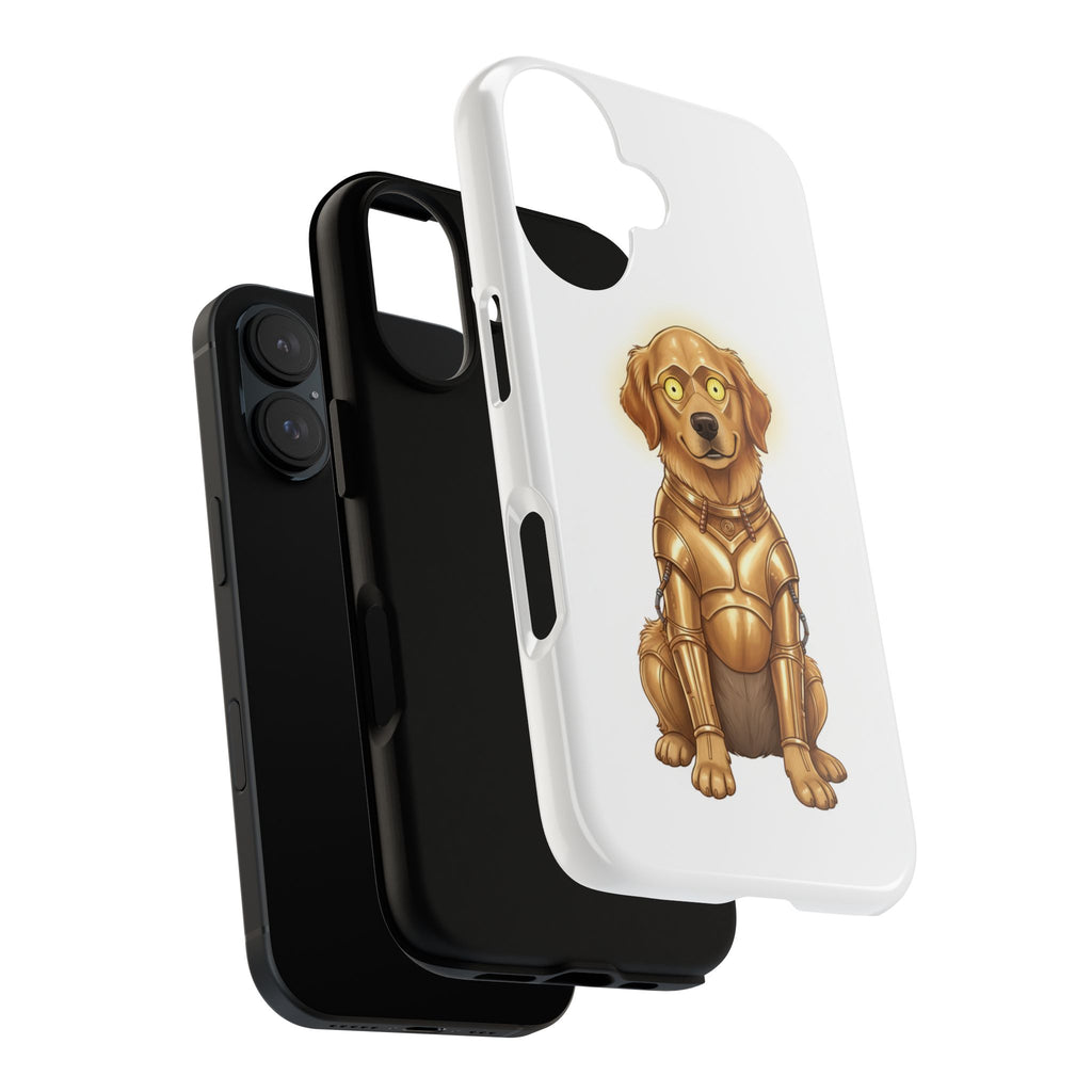 Golden Retriever C-3PO Phone Case — Star Wars Dog Cover