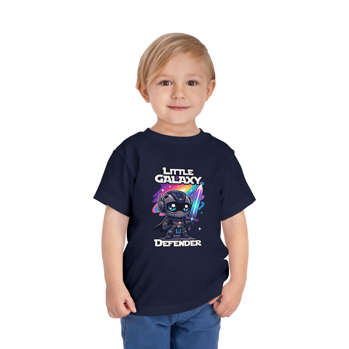 Toddler Tee - Little Galaxy Defender Cute Space Warrior Shirt