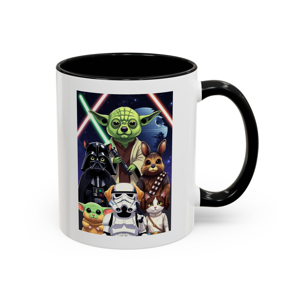 Star Wars Pets Accent Coffee Mug — Cute Galactic Pet Design (11/15oz)