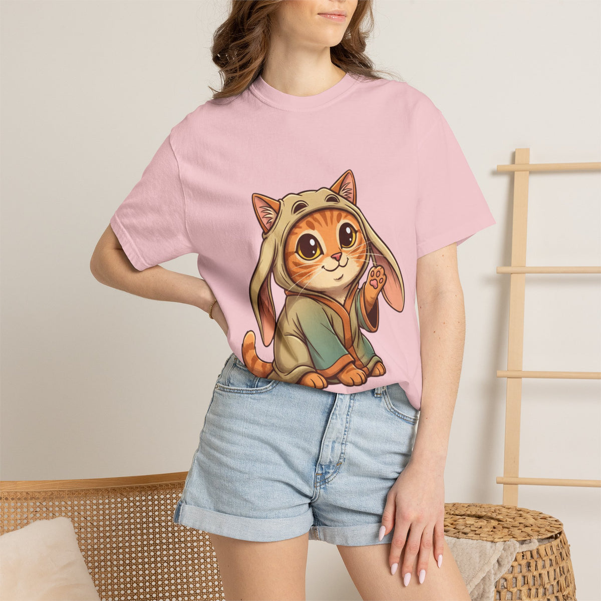 Jar Jar Cat T-Shirt — Funny Orange Tabby Star Wars Parody Tee