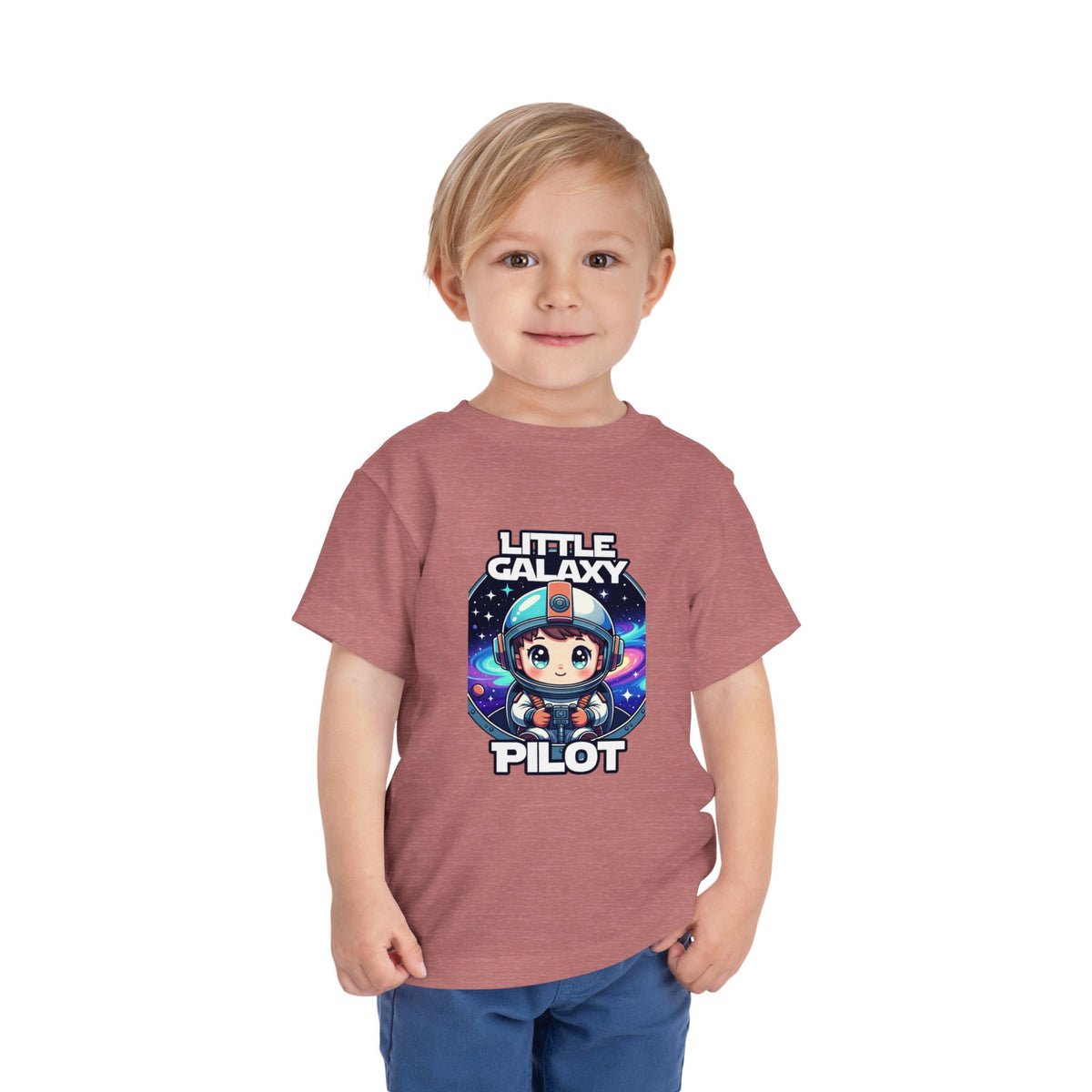Little Galaxy Pilot Toddler Tee — Cute Space Astronaut Kids Shirt