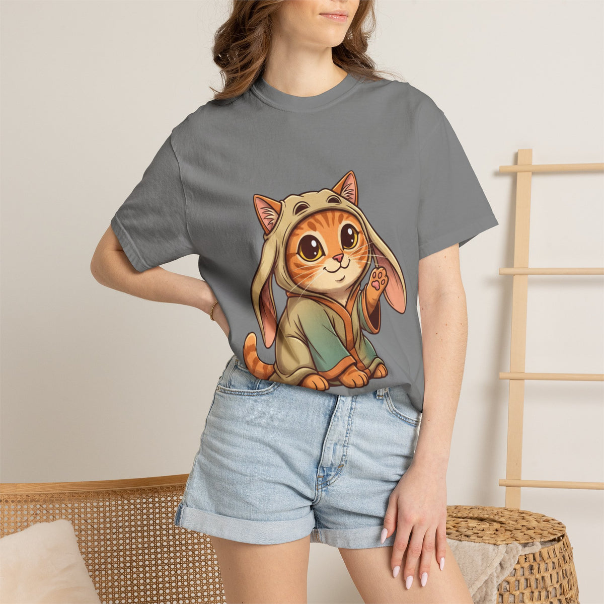 Jar Jar Cat T-Shirt — Funny Orange Tabby Star Wars Parody Tee