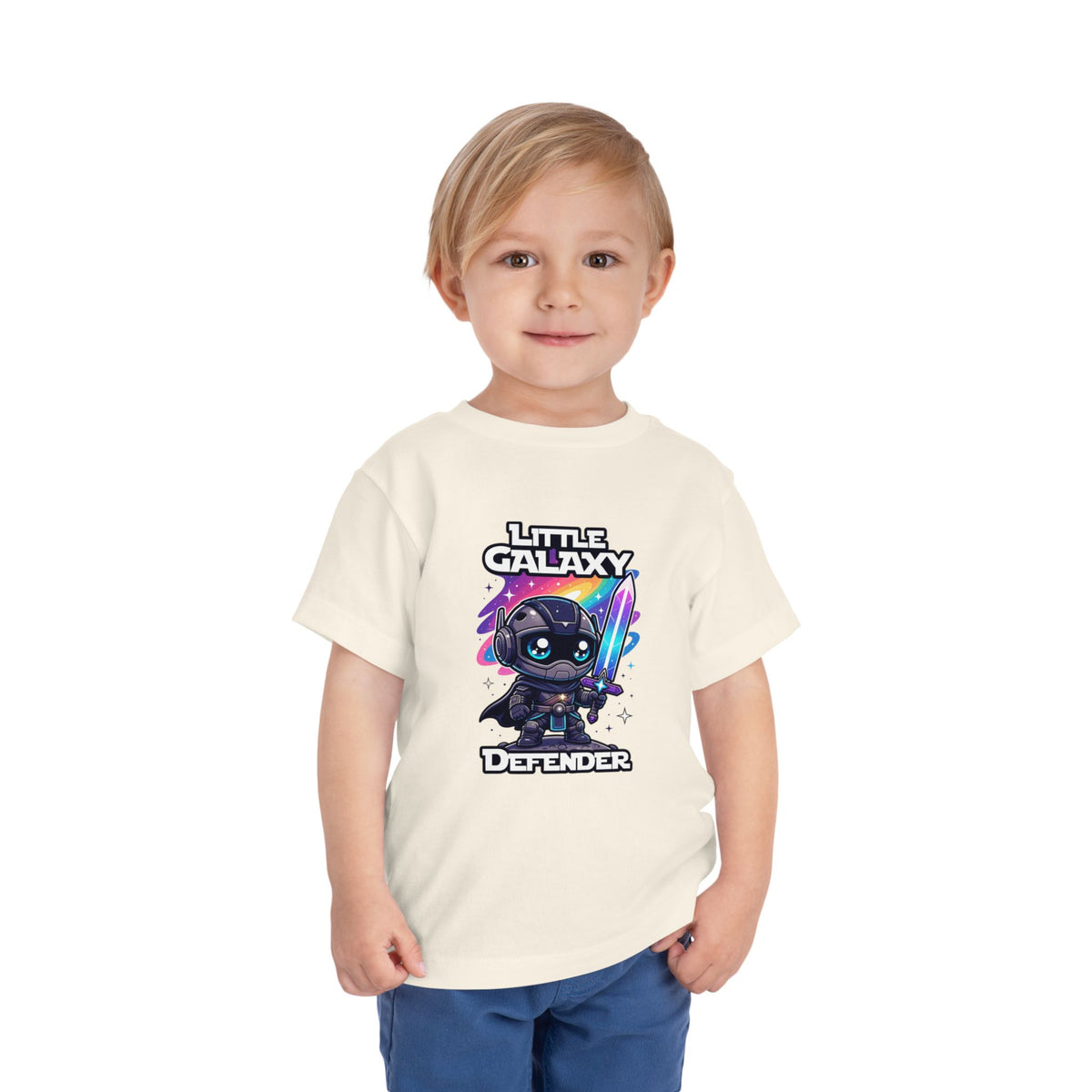 Toddler Tee - Little Galaxy Defender Cute Space Warrior Shirt