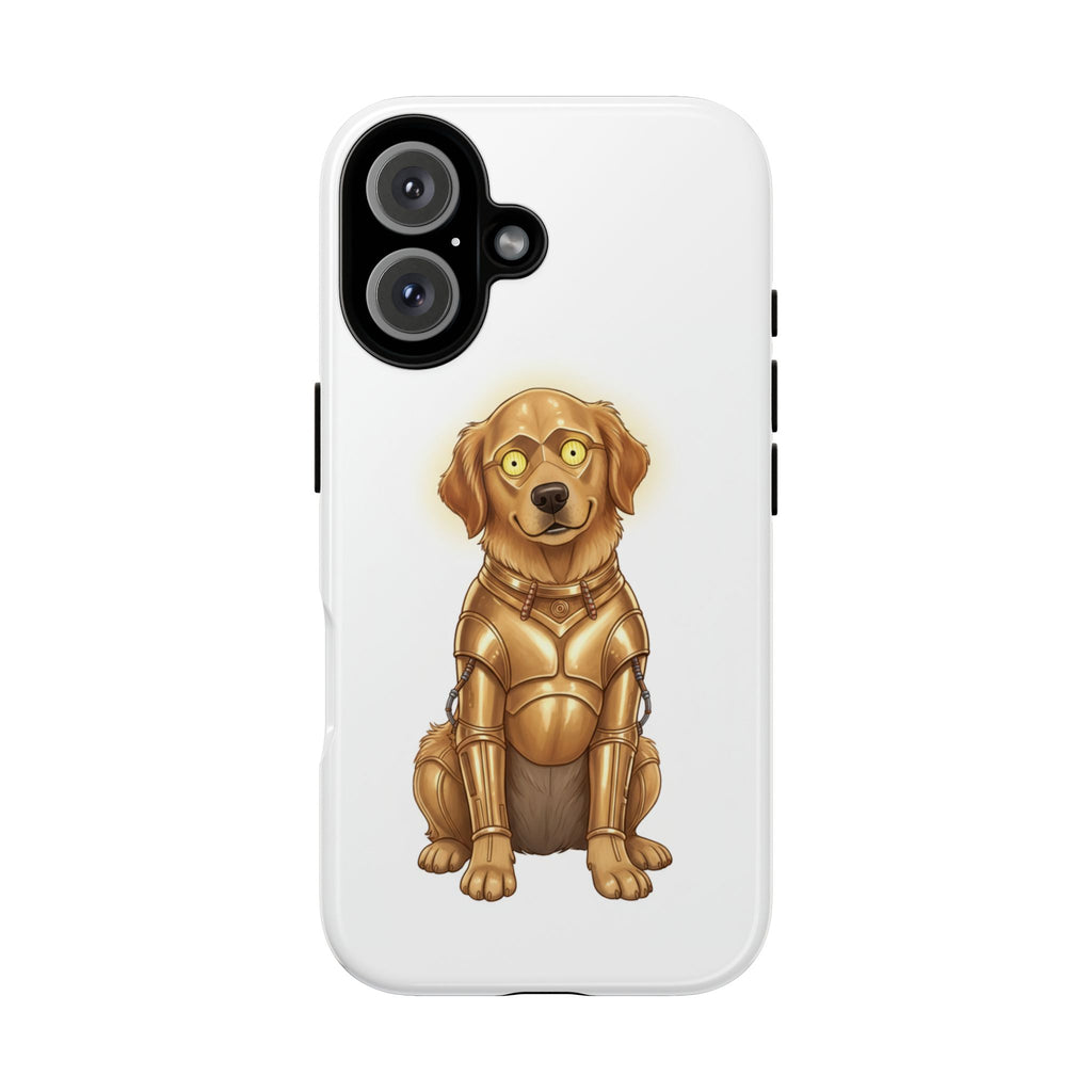 Golden Retriever C-3PO Phone Case — Star Wars Dog Cover