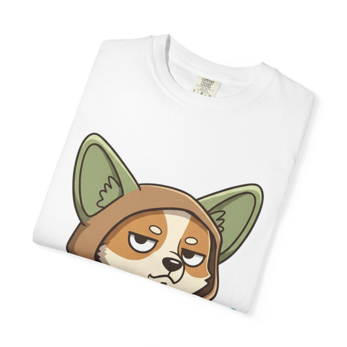 Corgi Jedi T-Shirt — Cute Grumpy Puppy with Lightsaber Graphic