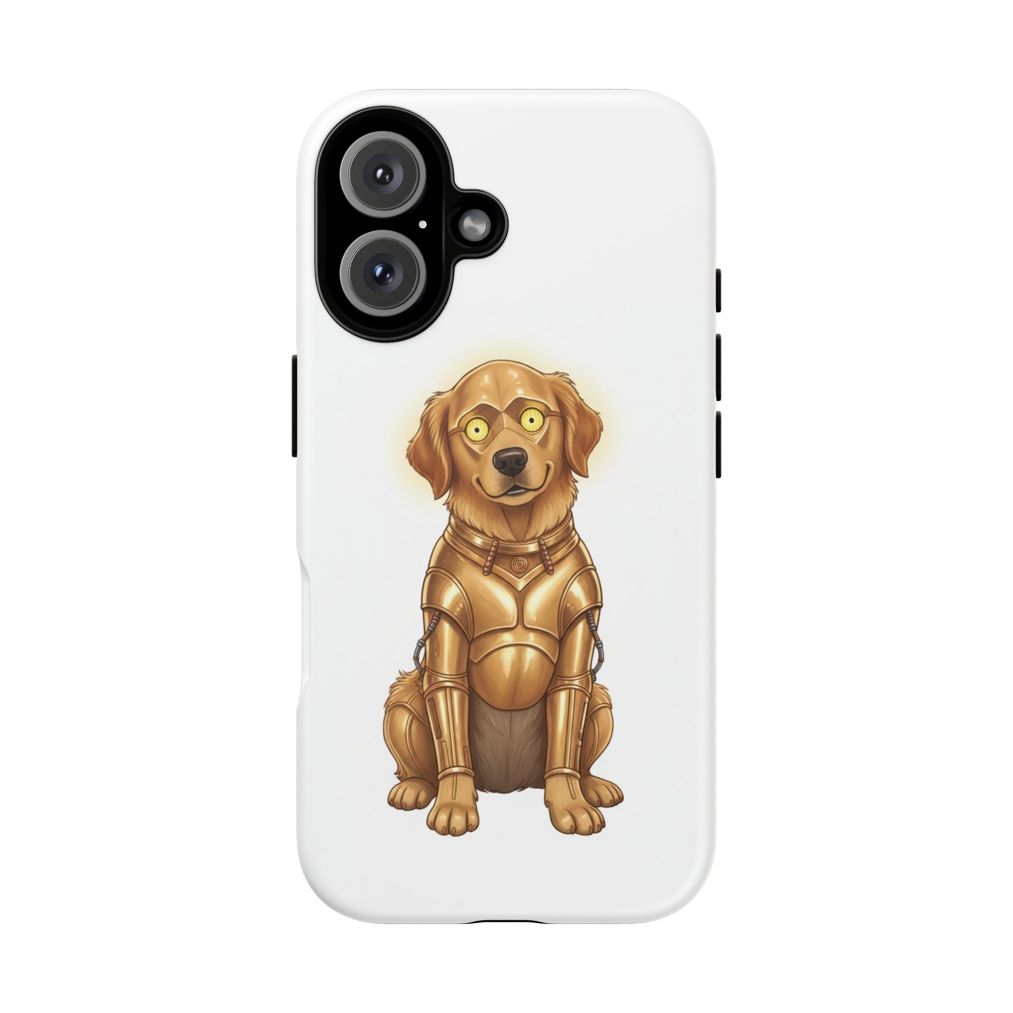 Golden Retriever C-3PO Phone Case — Star Wars Dog Cover
