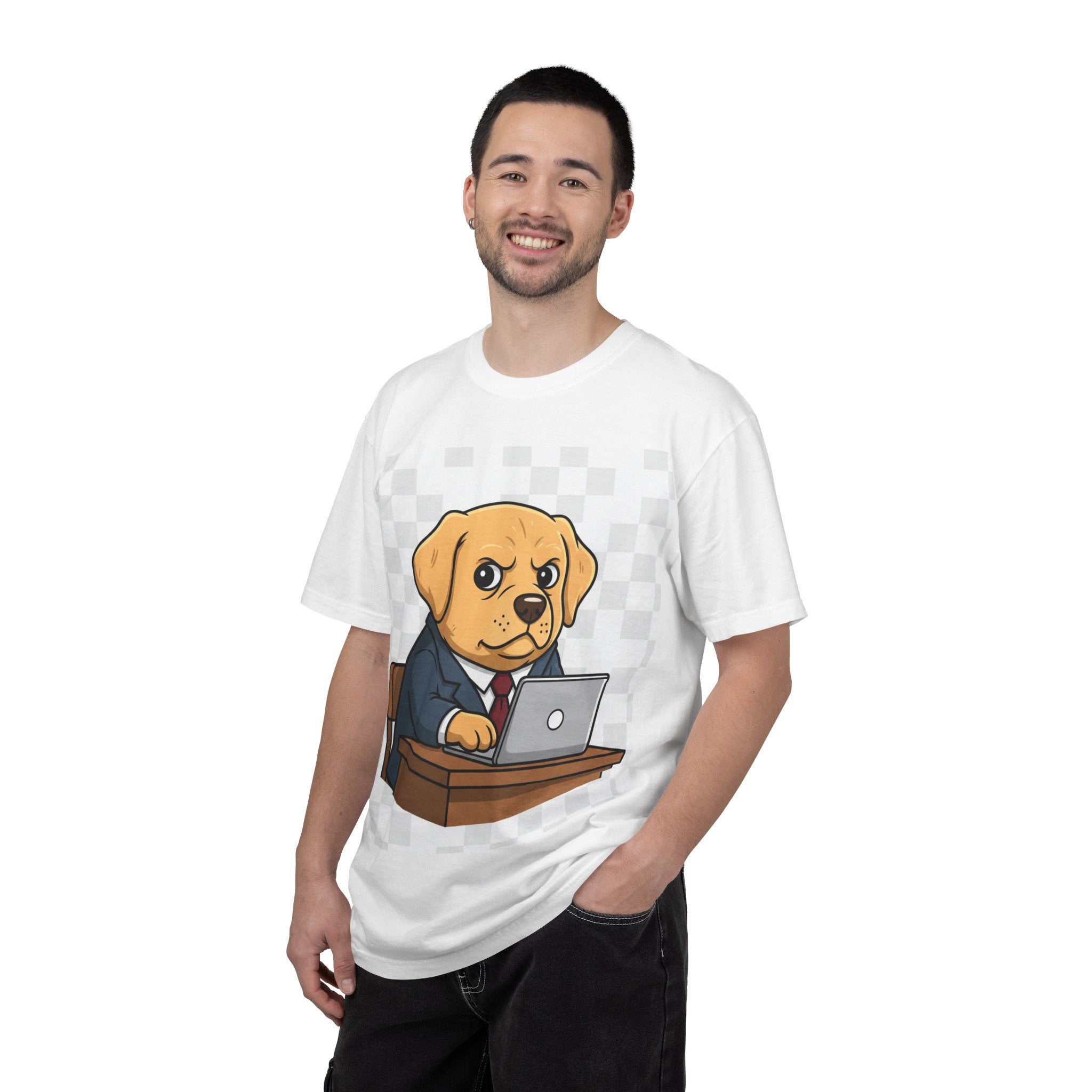 Yellow Labrador Boss T-Shirt — Funny Dog Lover Cartoon Tee