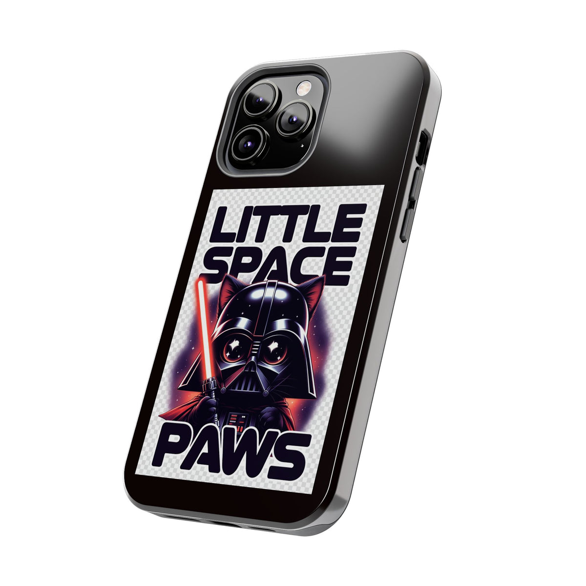 Little Space Paws Phone Case — Cute Darth Vader Cat Graphic Tough Phone Case