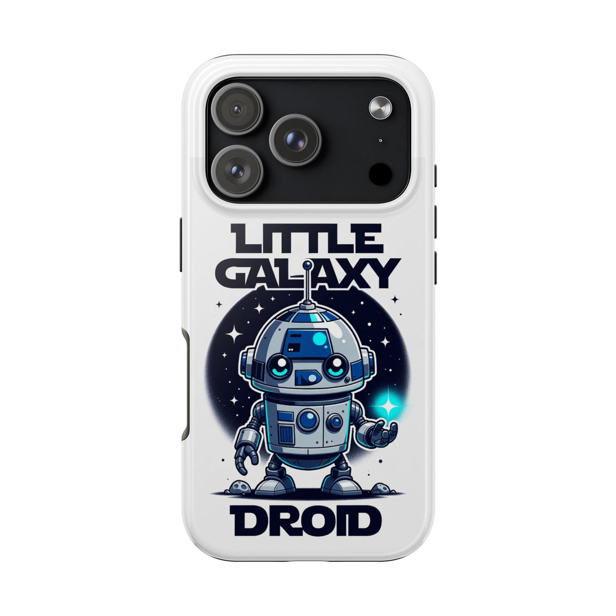 Little Galaxy Droid Tough Phone Case — Cute Retro Robot Phone Cover for Kids & Sci‑Fi Fans
