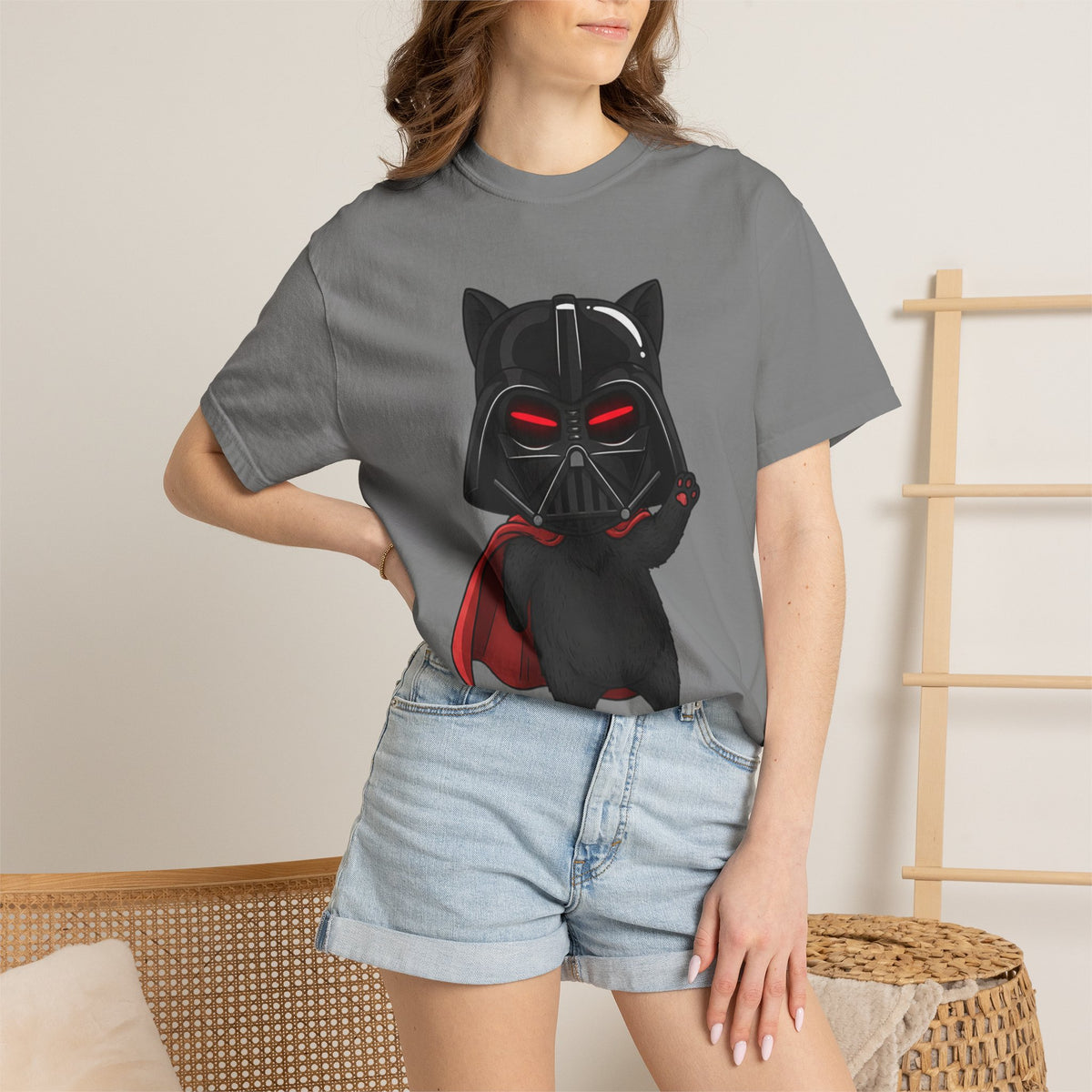 Darth Cat Tee — Cute Dark Lord Cat Graphic T-Shirt