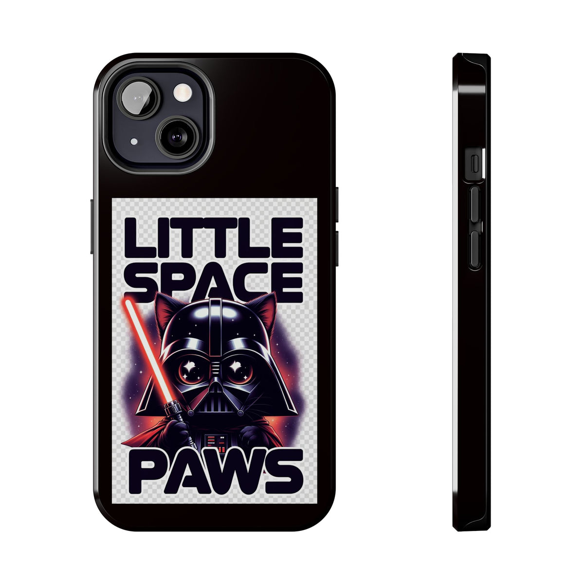 Little Space Paws Phone Case — Cute Darth Vader Cat Graphic Tough Phone Case