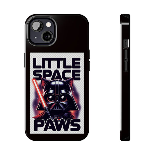 Little Space Paws Phone Case — Cute Darth Vader Cat Graphic Tough Phone Case