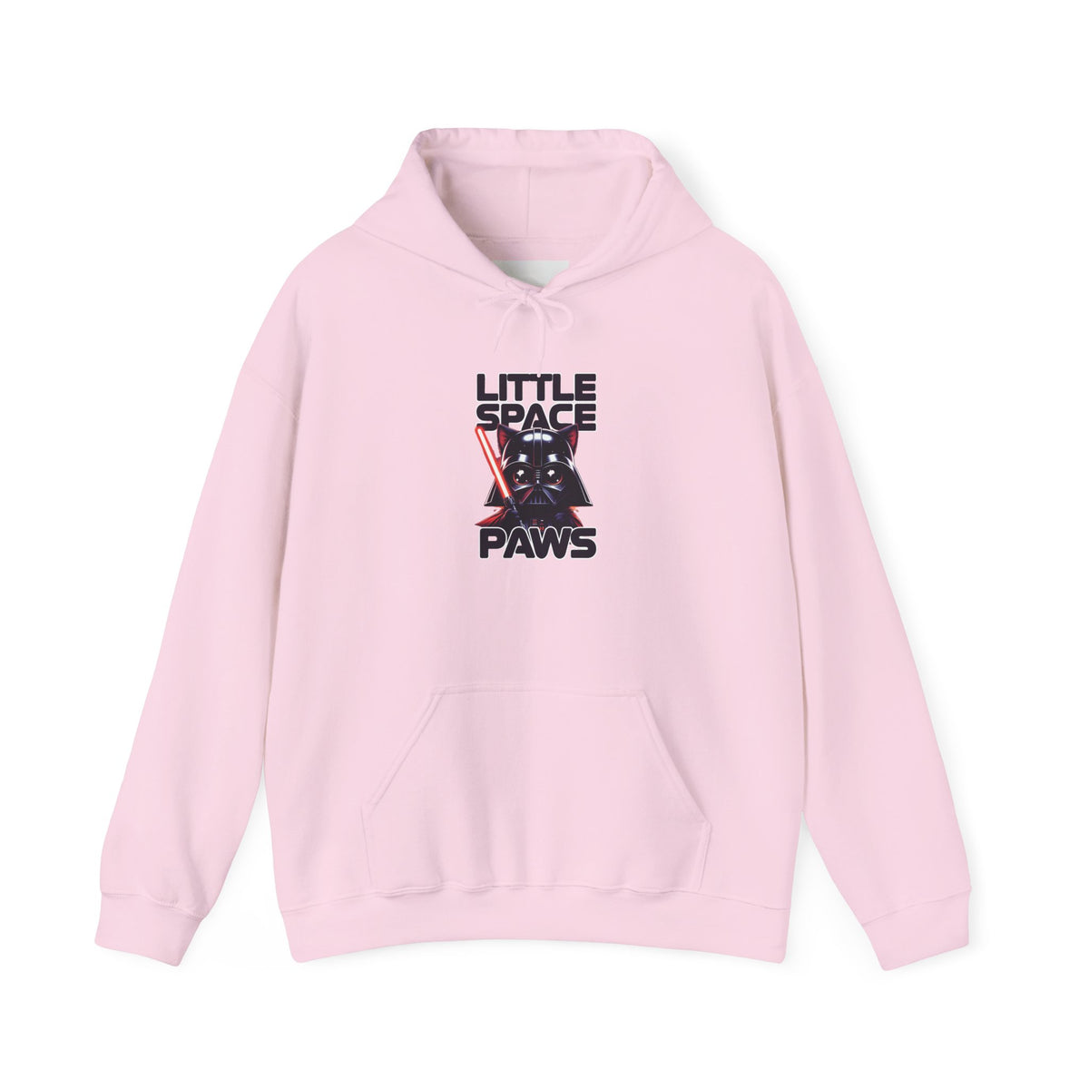 Hoodie — "Little Space Paws" Galactic Cat Vintage Sci‑Fi Pullover