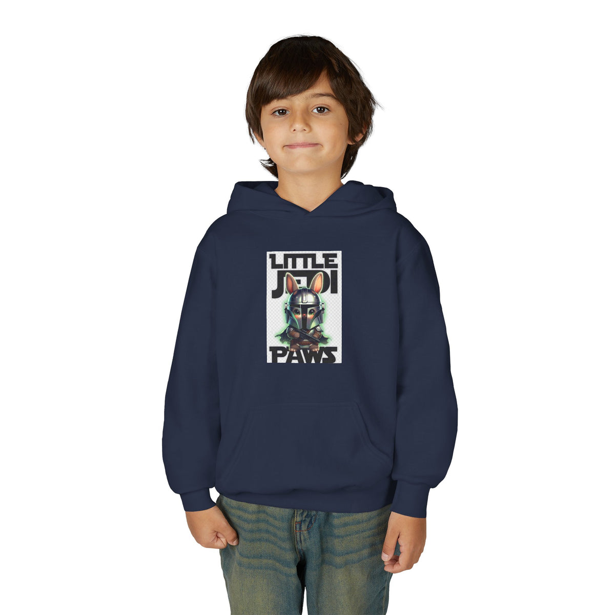 Little Jedi Paws Youth Hoodie - Star Wars Inspired Kids Sweatshirt