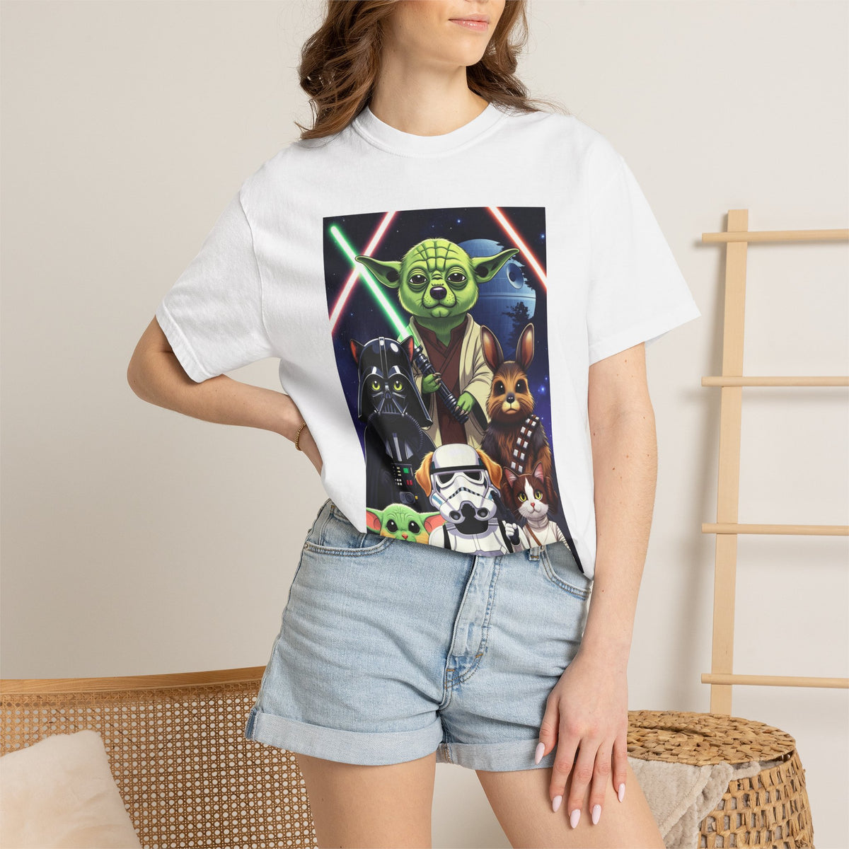 Space Adventure Character Collage T-Shirt