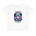 Little Galaxy Pilot kids t-shirt featuring a cute astronaut graphic on a white background.