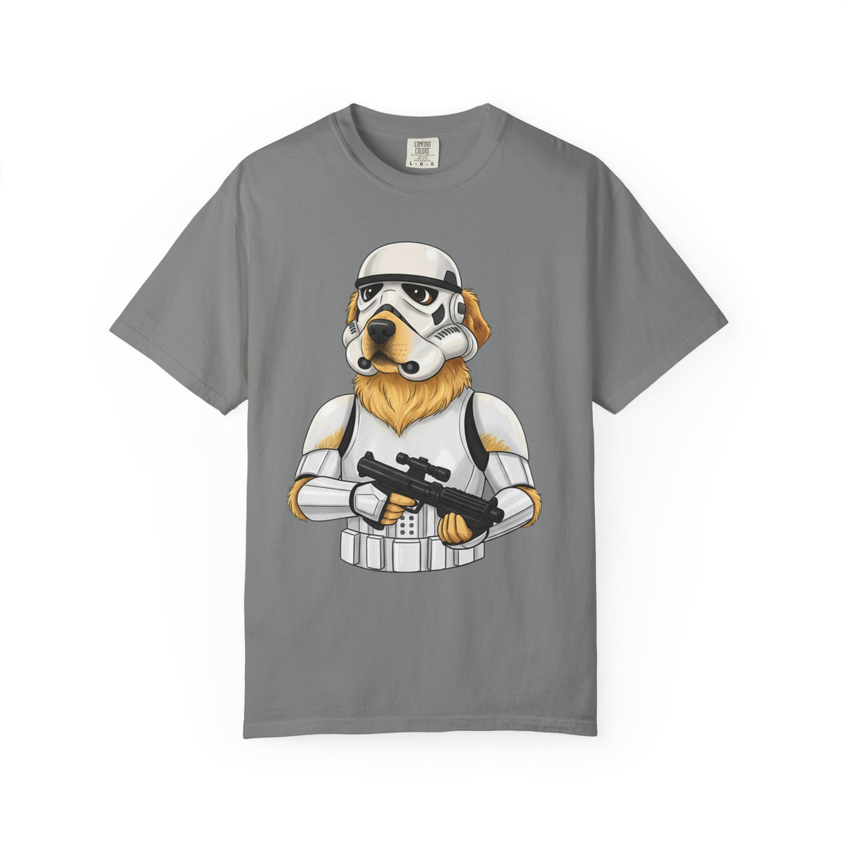 Stormdog Soldier T-Shirt — Cute Dog in Stormtrooper Armor Graphic Tee