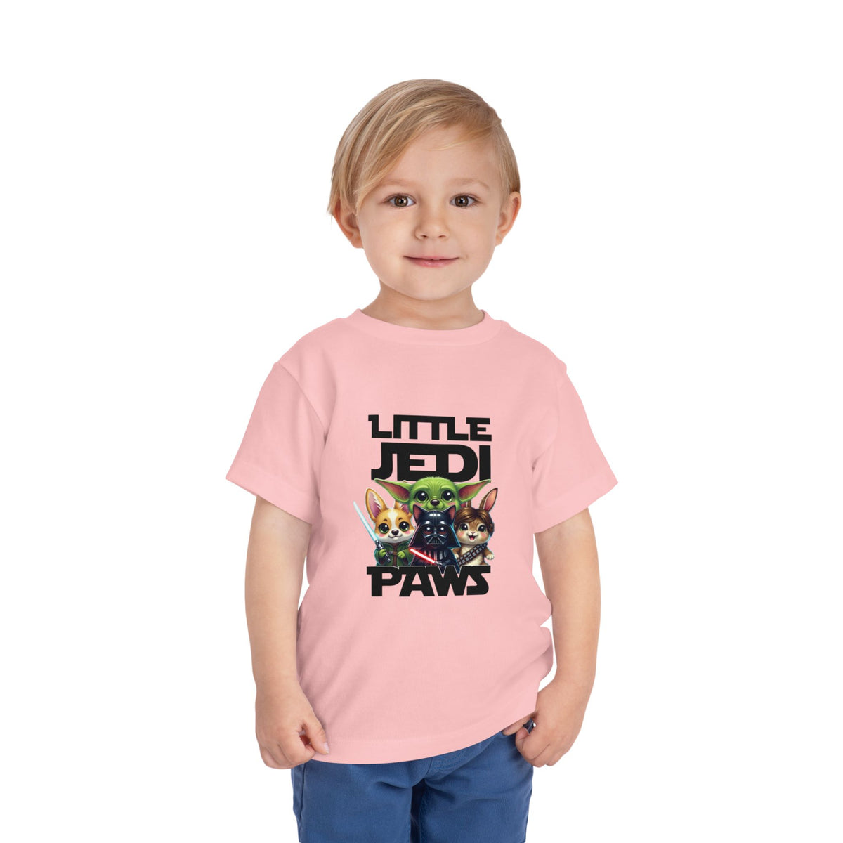 Little Jedi Paws Toddler Tee — Cute Star Wars Puppy Baby Shirt