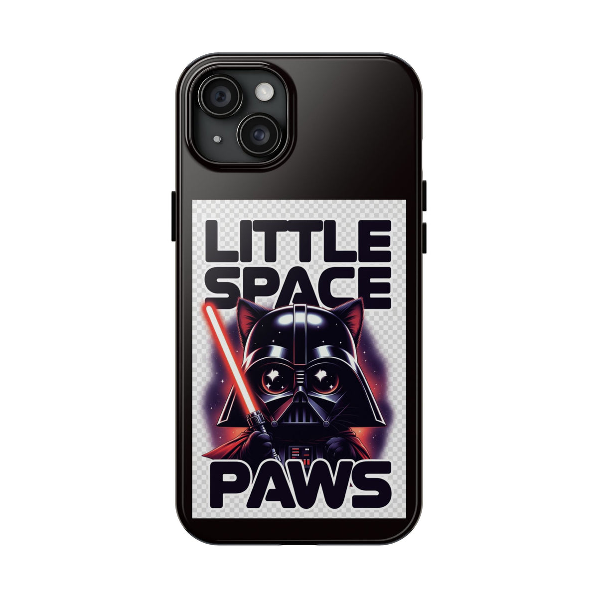 Little Space Paws Phone Case — Cute Darth Vader Cat Graphic Tough Phone Case