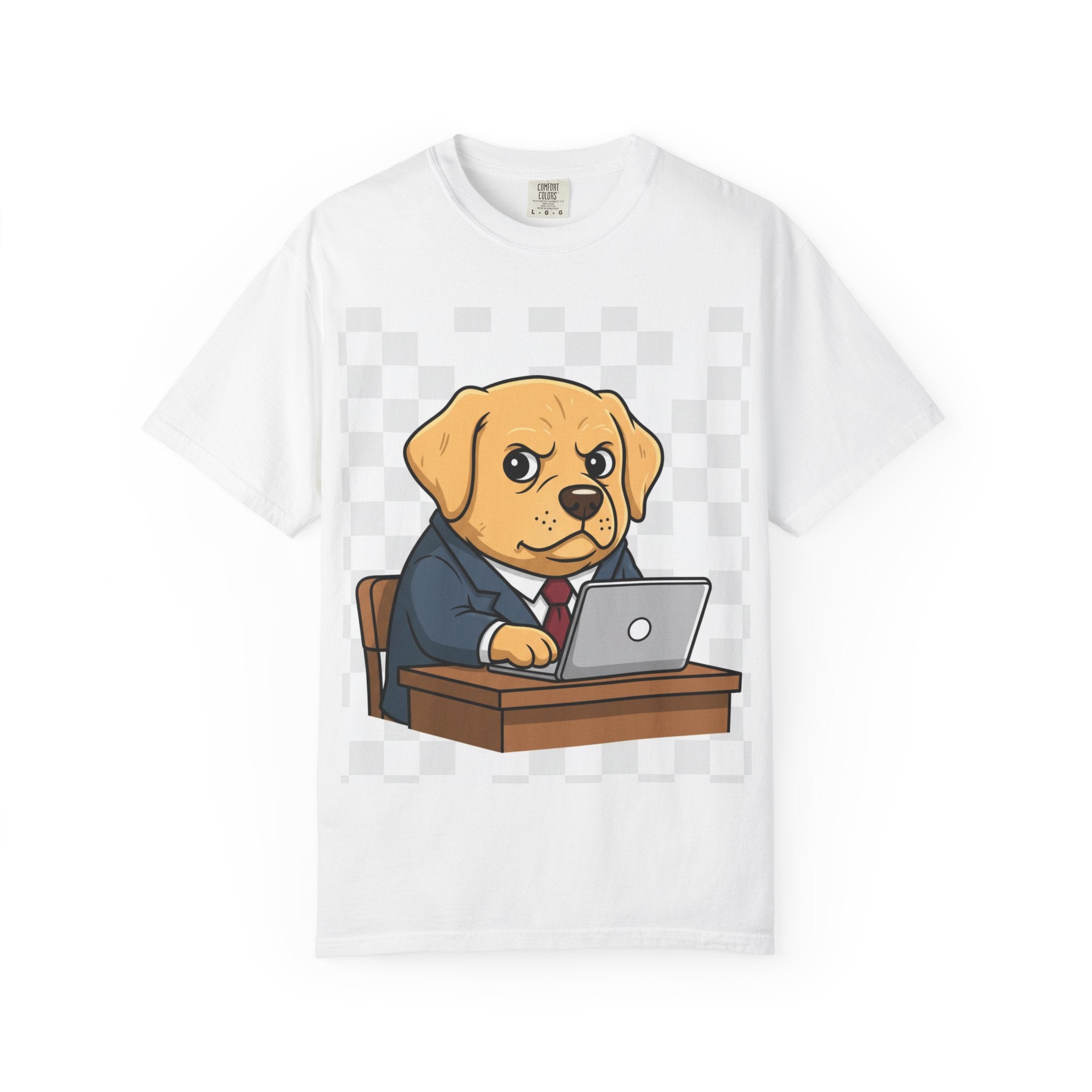 Yellow Labrador Boss T-Shirt — Funny Dog Lover Cartoon Tee