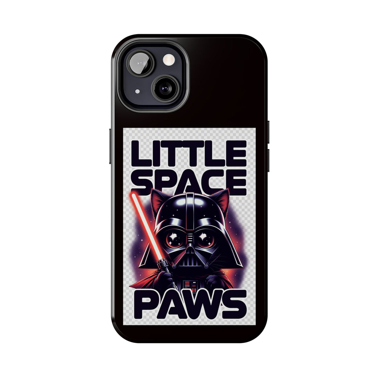 Little Space Paws Phone Case — Cute Darth Vader Cat Graphic Tough Phone Case