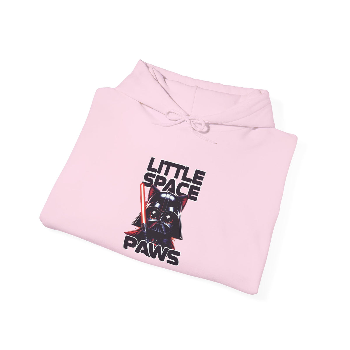 Hoodie — "Little Space Paws" Galactic Cat Vintage Sci‑Fi Pullover