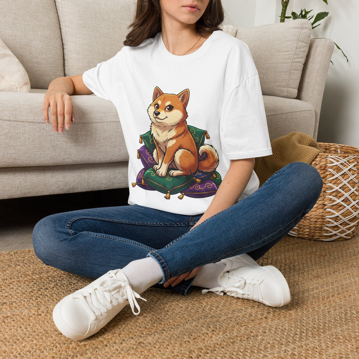 Shiba Inu Cozy Tee — Cute Shiba Dog Graphic T-Shirt