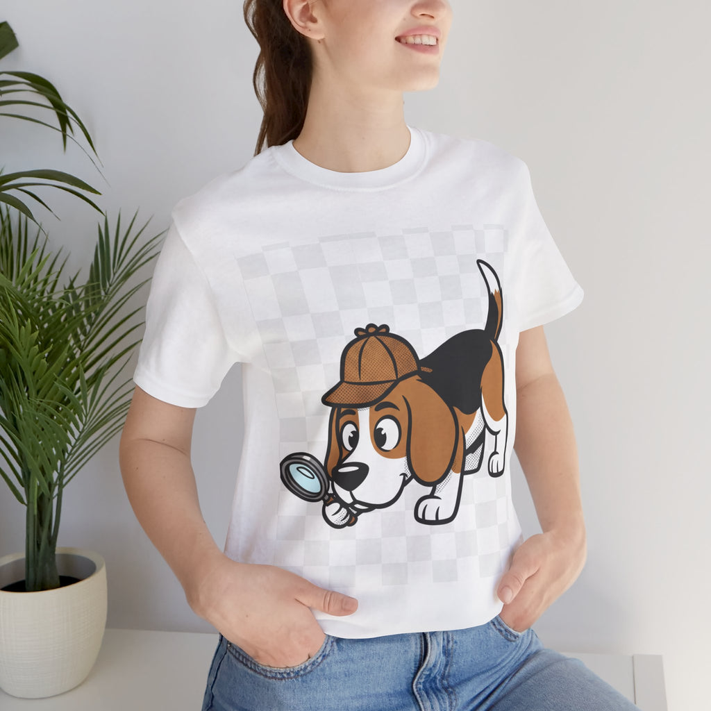 Beagle Detective T-Shirt – Whimsical Noir Dog Tee | Funny Detective Pup Shirt