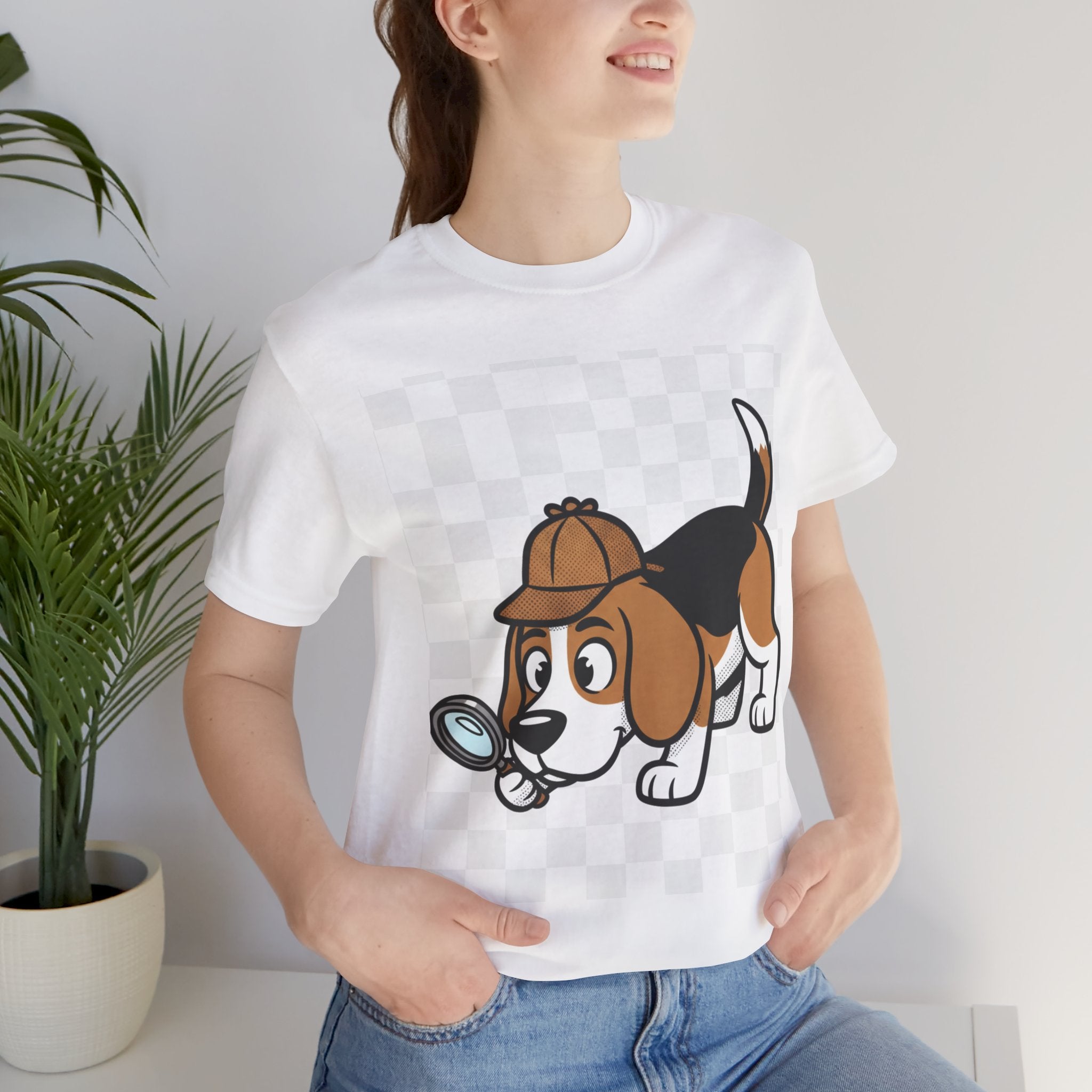 Beagle Detective T-Shirt – Whimsical Noir Dog Tee | Funny Detective Pup Shirt